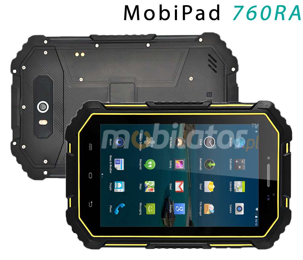 Odporny rugged tablet dla przemysu Android 7.0 MobiPad 760RA NFC 4G IP68 intel atom mobilator umpc